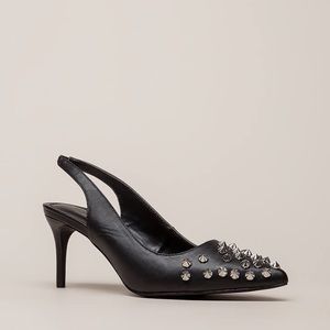 NEW‼️ Liliana Low Heel Studded Slingback Heel